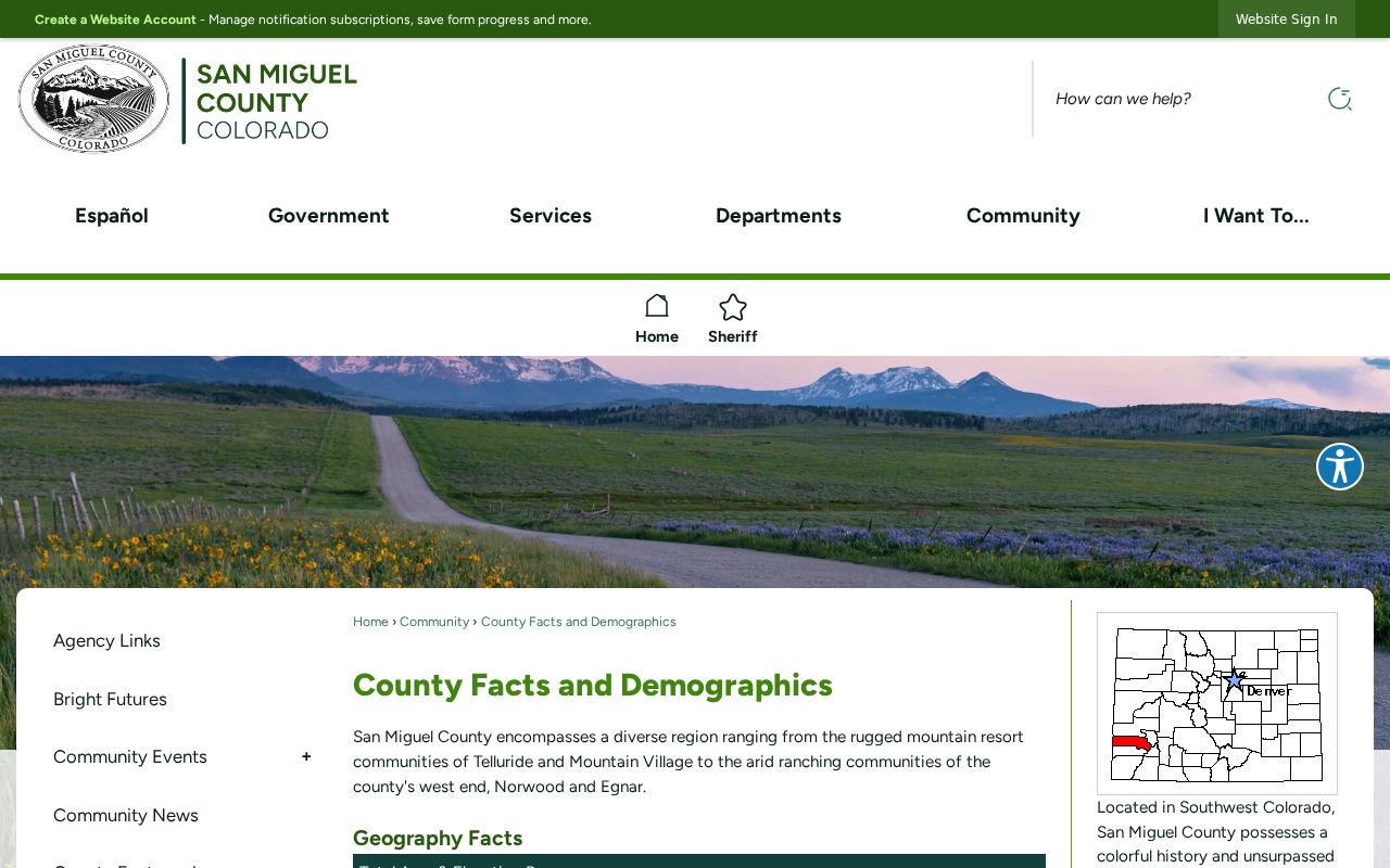 San Miguel County facts supporting local court docket context
